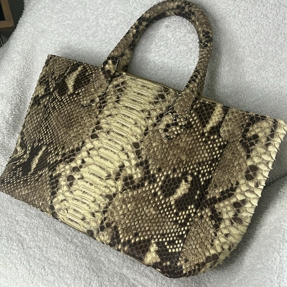 Taxidermy Python Mackie Tote Bag with Shoulder Strap - Picture 2 of 15